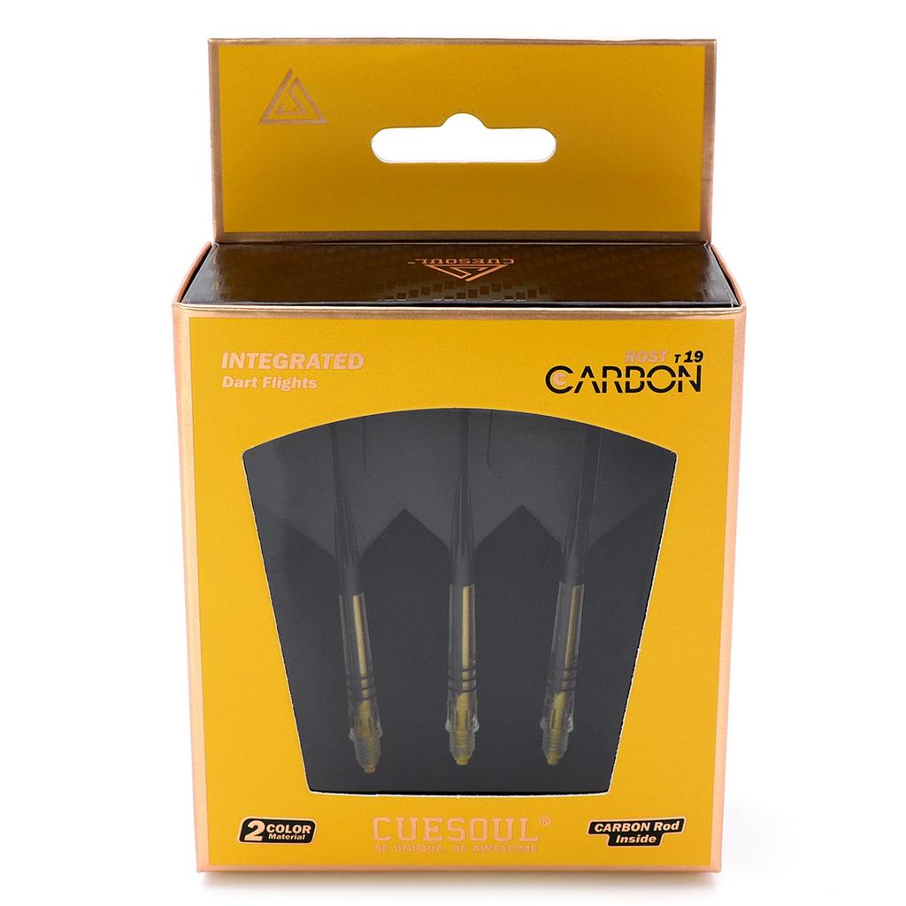 Cuesoul ROST AK57 T19 Carbon Fiber Rod Integrated Flight Standard Shape Set of 3 (CS-AK57XB1-5)