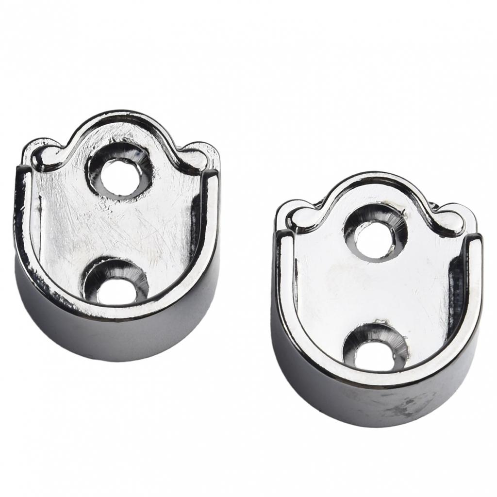 Clothes Tube Support Tube Round End Wall Mount Wardrobe Rail Hanger