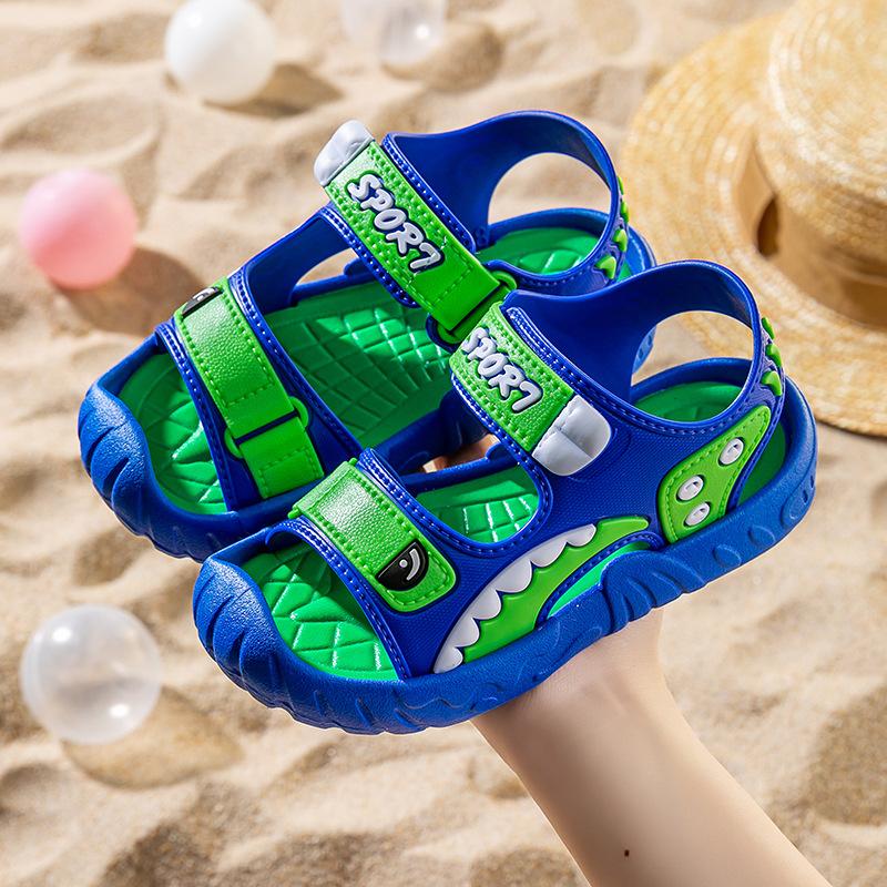 

Breathable Sport Boys Sandals Summer Cartoon Beach Boy Shoes with Soft Sole Non-Slip Design Comfortable Casual Kids Sandals 22