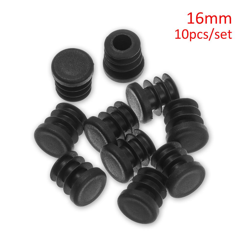 10pc Black Plastic Steel Square Pipe Plug Furniture Accessory Leg Plug Anti Slip Feet Protector Pad Plastic Square Tube Cap Plug