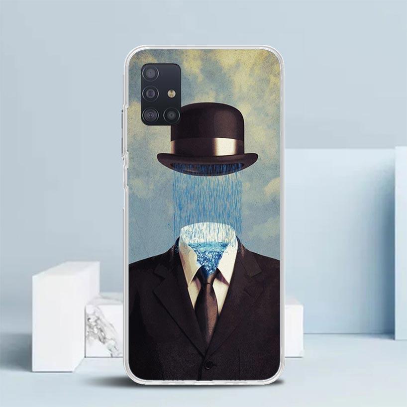 Rene Magritte Art Phone Case For Samsung Galaxy A52 A32 A22 A12 A51 A50S A30S A10S Note 20 Ultra 10 S10 Plus A31 A20 A71 A72 Gal