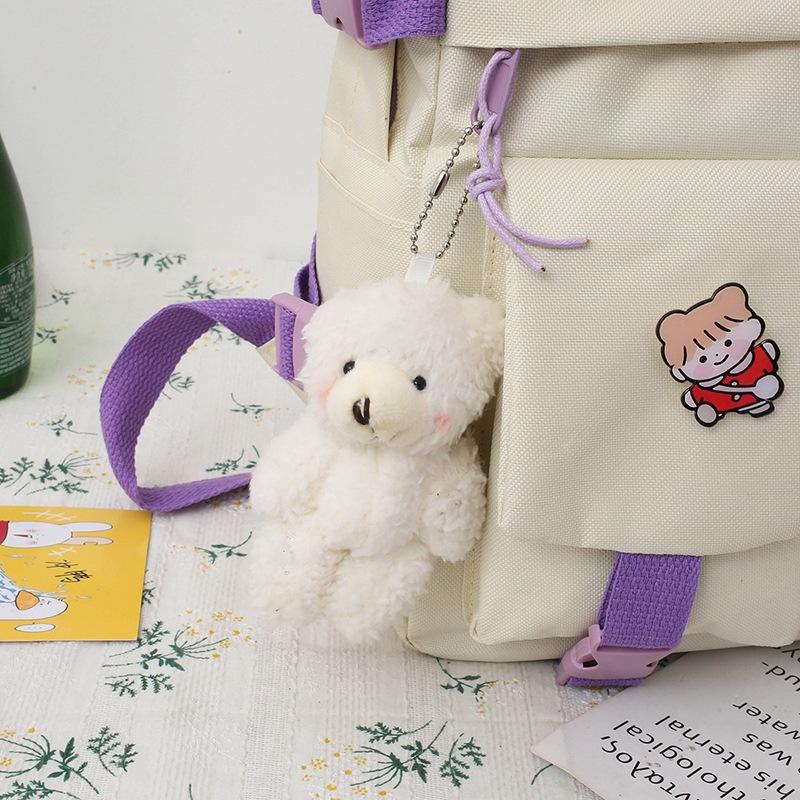 

Школьный рюкзак новый рюкзак женский рюкзак для студентки колледжа набор из пяти предметов контрастный цвет холст кампус ученица средней школы школьный рюкзак