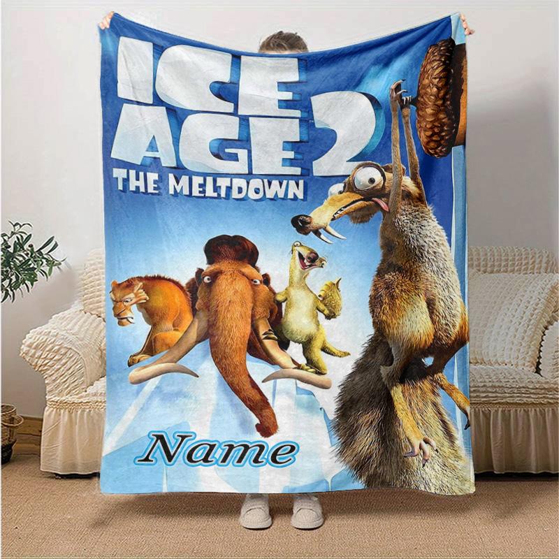 Individuell 1 Stück Eiszeit: Kollisionskurs Decke, Weiche und bequeme Decke, Lässig warm, Camping Reise Decke, Geburtstagsgeschenk Q91077