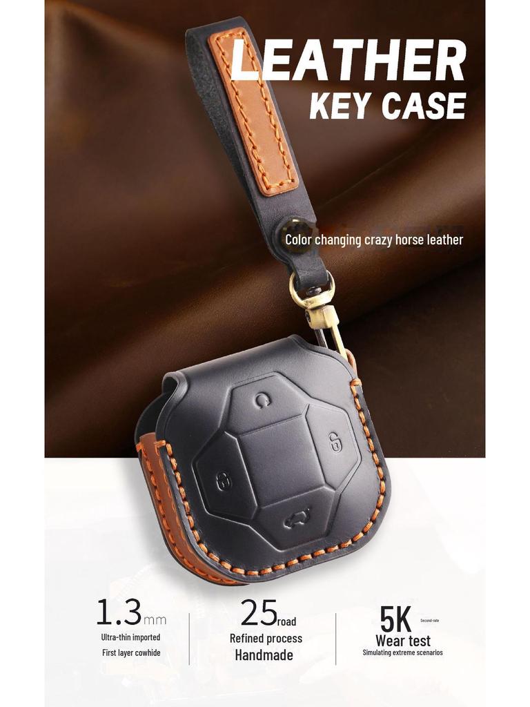 Prémiový kožený obal na klíč pro Jetour Traveler Discovery Cross PRO Chery 23 modely