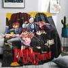 1Pc Dandadan Anime Print Flannel Blanket, High quality Comfortable for All Seasons, Home Decor, Warmth and Comfort, Perfect for Christmas Gifts 33