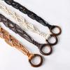 Cintura da Donna Intrecciata con Nappe, Fascia in Vita Intrecciata con Laccetto, Corda Larga Boho a Catena per Accessori Fascia Vita Vestito