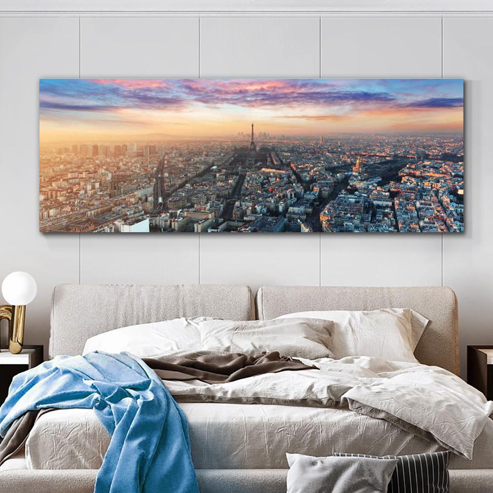 Paris Eiffel Tower Plakáty a obrazy Obraz na plátně Moderní krajina Obrazy na zeď Domácí dekor Architektura Cuadro Bez rámu