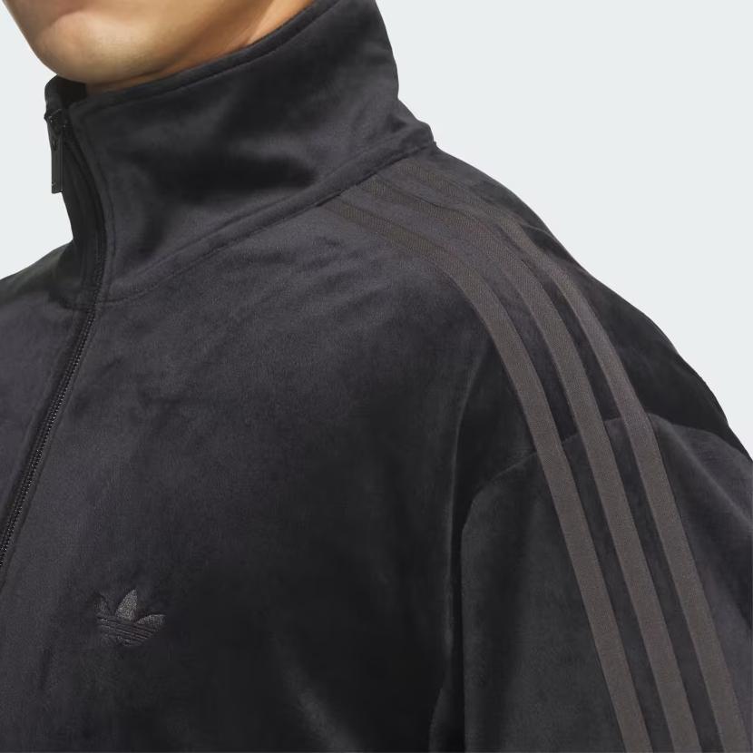 Adidas Originals FB TT Velvet Loose Fit Zip Collar Jacket Unisex Jacket KQ5474
