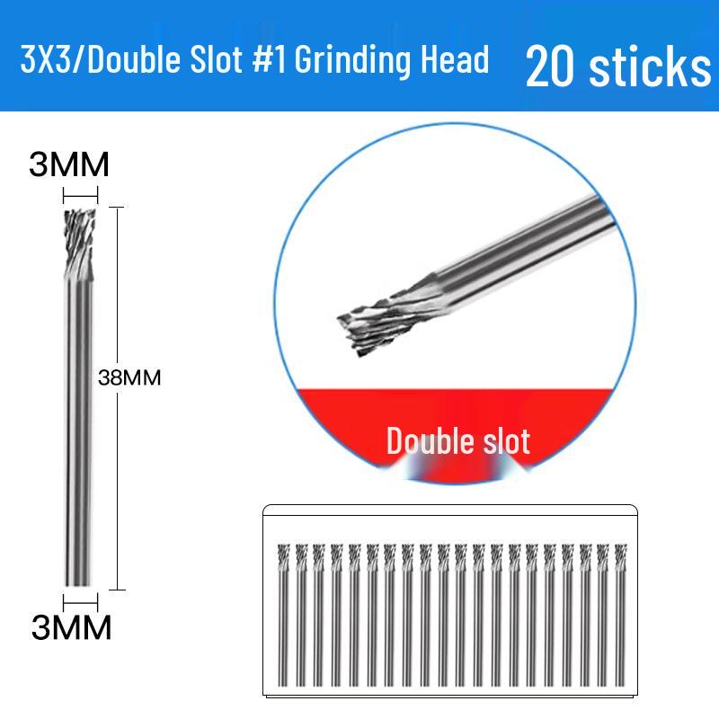 3mm Wolframstahl Entgratungs-Karbid-Schleifkopf für Metall- und Edelstahl-Fräser