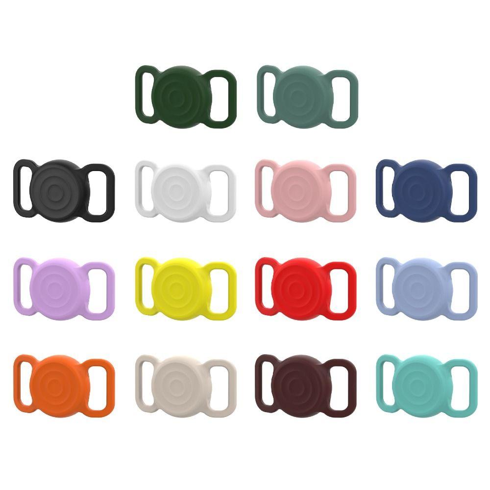 

Anti Lost Pets Collar Silicone Case Waterproof Positioning Tracker Collar Cover for AirTag Cat Dog