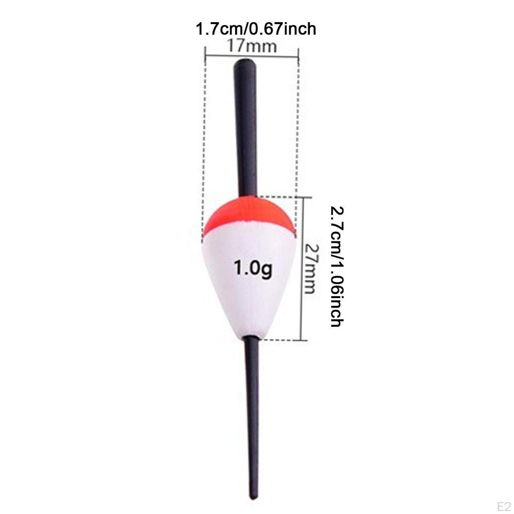 5 Brightly Colored Oval Shaped EVA Foam Fishing Buoys, High Buoyancy for Trout, Catfish, Bass And