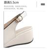 New Solid-color Soft-soled and Soft-top Wedge Heel Sandals for Women