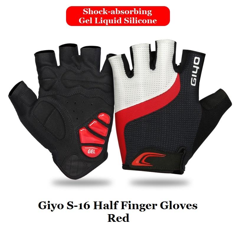 Giyo Breaking Wind Cyklistické rukavice bez prstů Protiskluzové cyklistické palčáky Závodní silniční kolo Rukavice MTB Biciclet Guantes Ciclismo