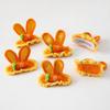 Trendy Women Hairpin Carrot Rabbit Ear Hairclip Colorful Crocheted Hair Clip Jewelry for Daily Wear Girls Accessories