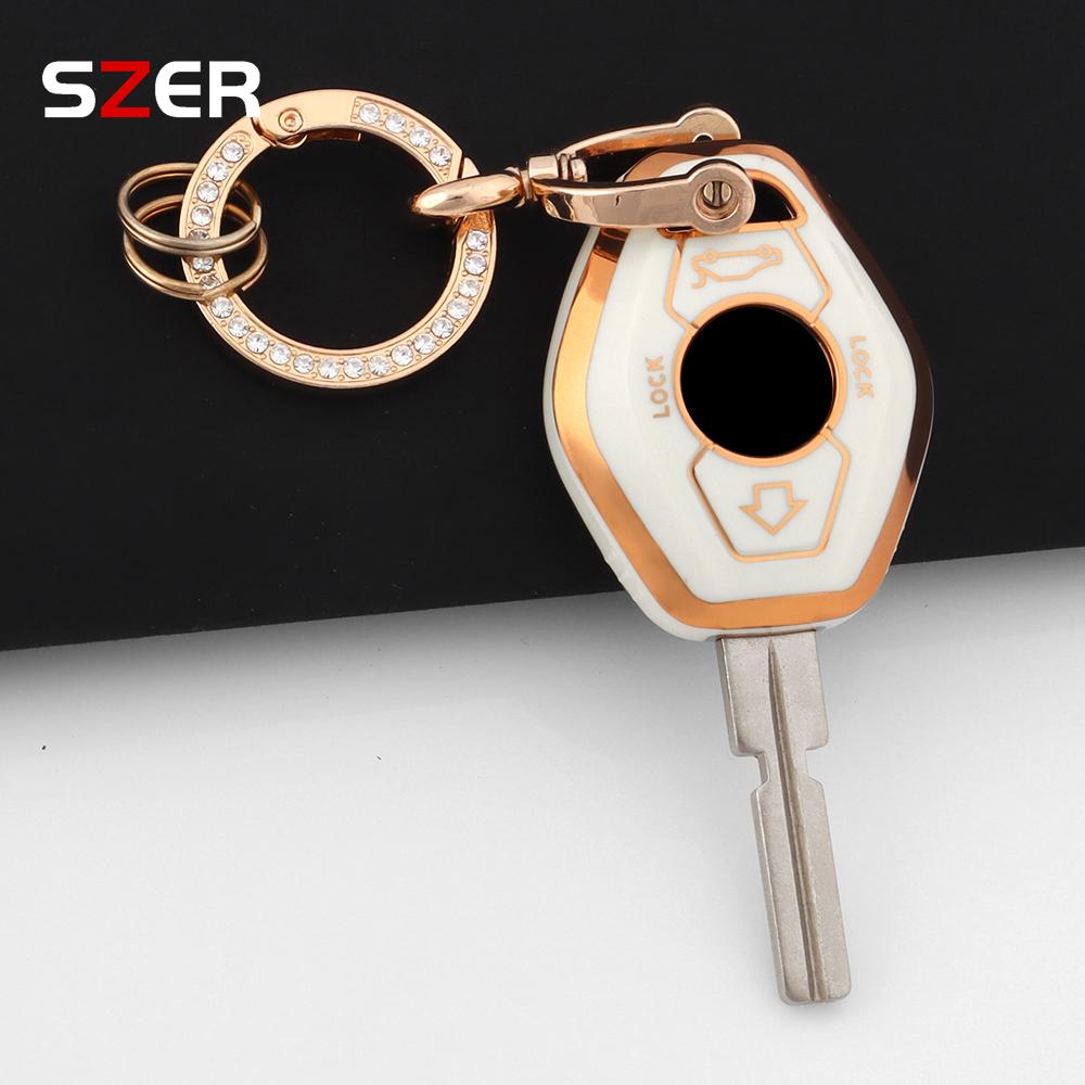 Tpu Smart Car Key Case Cover Shell For Bmw X3 X5 Z3 Z4 3 5 7 Series E38 E39 E46 E83 1998-2005 Holder Bag Keychain Accessories