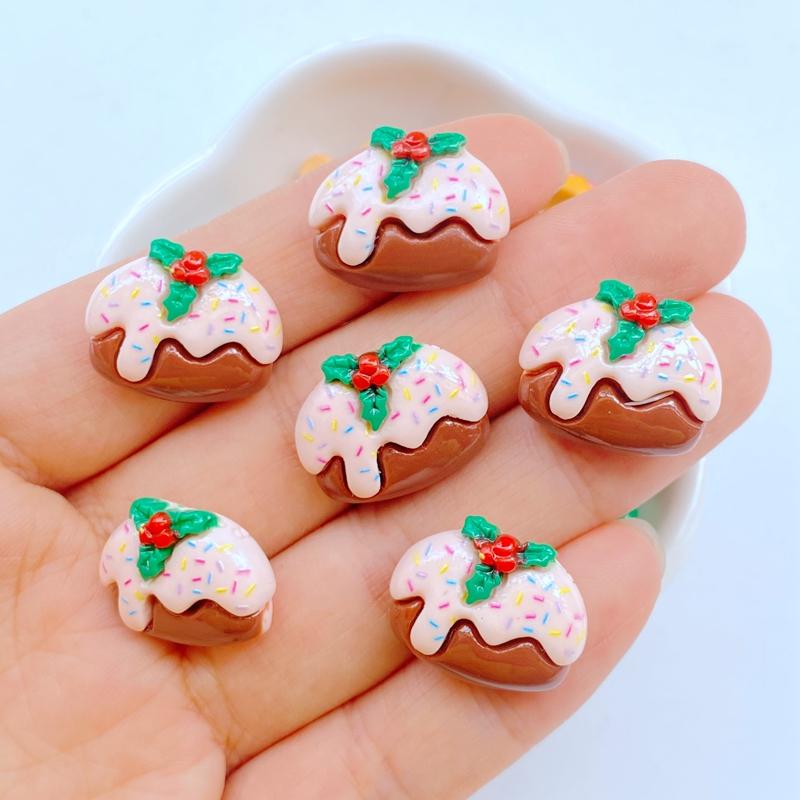 20 Stück Niedlicher Weihnachts-Schneemann, Weihnachtsmann, Lebkuchenmann, Weihnachtsbaum, Flache Rückseite, Harz, Scrapbooking, DIY, Schmuck, Dekoration, Zubehör