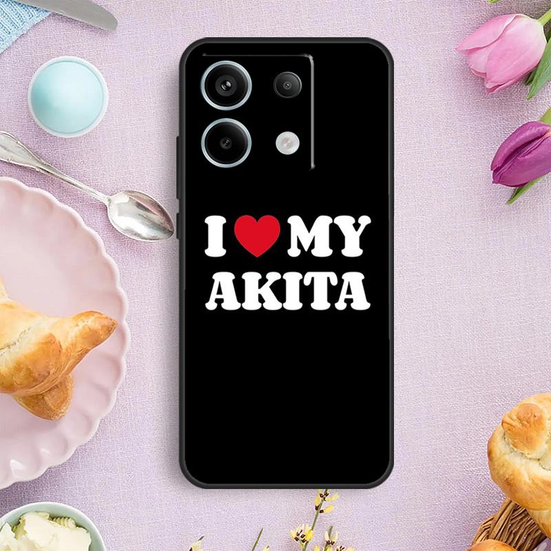 Animal Cute Dog Akita Phone Case For Redmi Note 13 9 10 11 12 Pro Plus 10S 11S 12S Redmi 12 9C 10C 12C 13C Cover