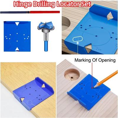 3/4Pcs Hinge Hinge Positioning Tool Manual Operation Cabinet Door Hinge Jig  Cabinet Installation