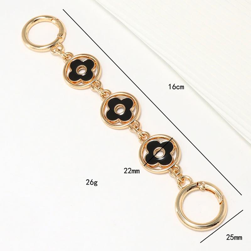 1Pc Four-Leaf Clover Shoulder Strap Extension Chain Wallet Decorative Chain Bag Chain Replacement Accessories