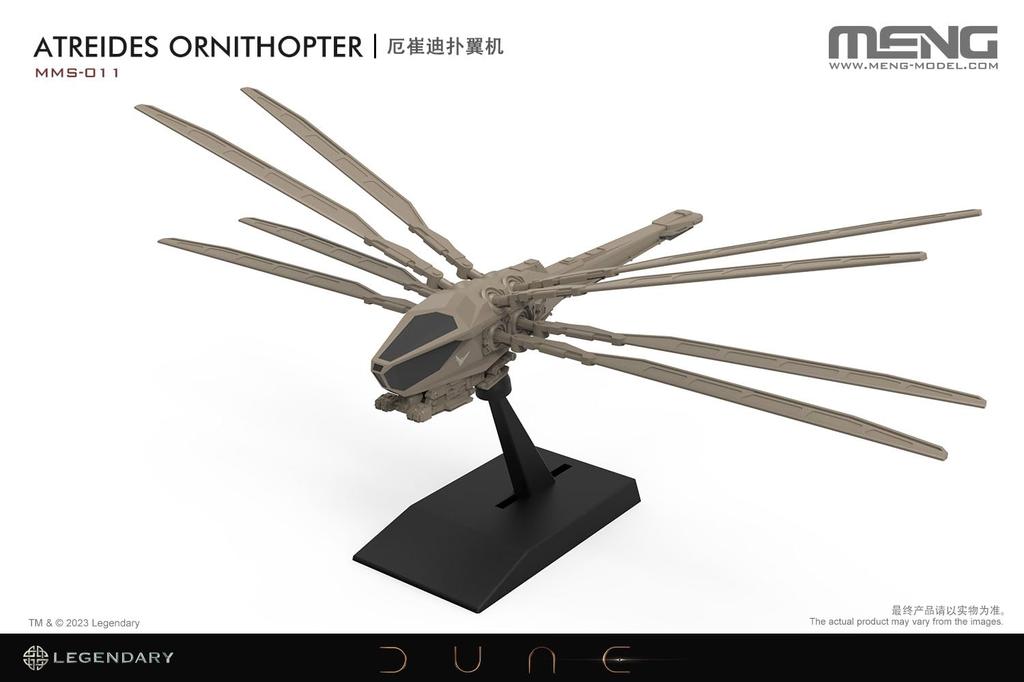 Monmodel Dune Atreides Ornithopter Plastic Model 95mm MMMS011 Non-Scale Kit, Approx. Long,
