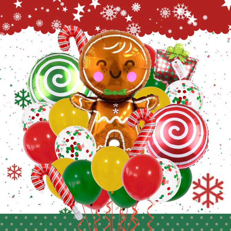 Christmas Balloons Santa Claus Snowman Happy New Year Christmas Party Decorations Globo Kids Gifts Toys Xmas Birthday Party Decorations