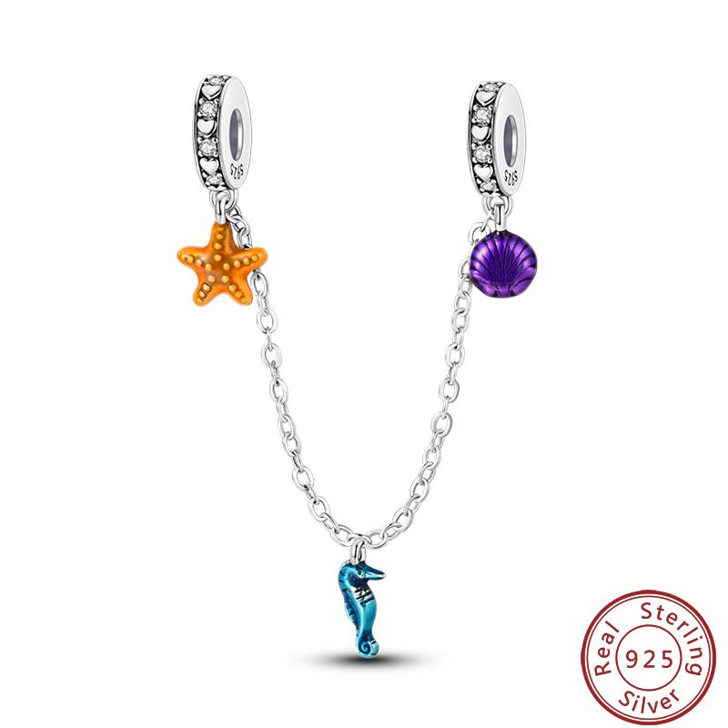 Luminous Ocean Series Copper Dolphin Turtle Octopus Charms Beads 3Mm Diy Fine Jewelry Gifts Making