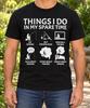 Things I Do Fishing Shirt, Spare Time Humor Tee, Angler Birthday Present, Funny Rod Reel Graphic, Fisherman Outfit, Lake Trip, Outdoor Hobby