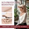 Casual Sun Hat with Hood Sun Protection Solid Color Muslim Headscarf Hat Breathable UV Resistant Muslim Turban Cap Fishing