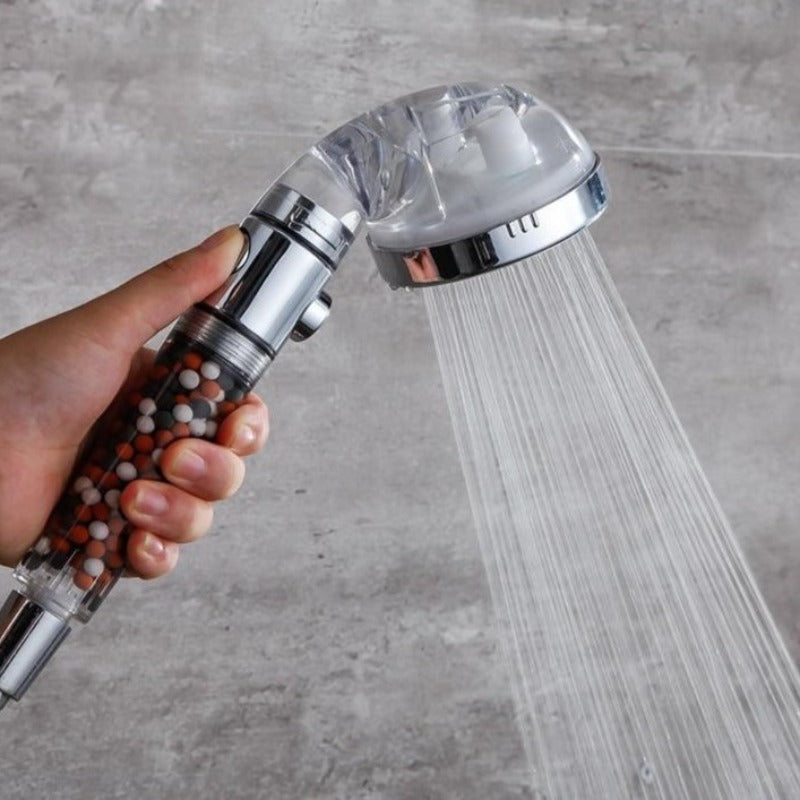High Pressure Shower Head With 3 Modes Rainfall Shower Head Water Saving SPA Tourmaline Filter Bathroom Accessories