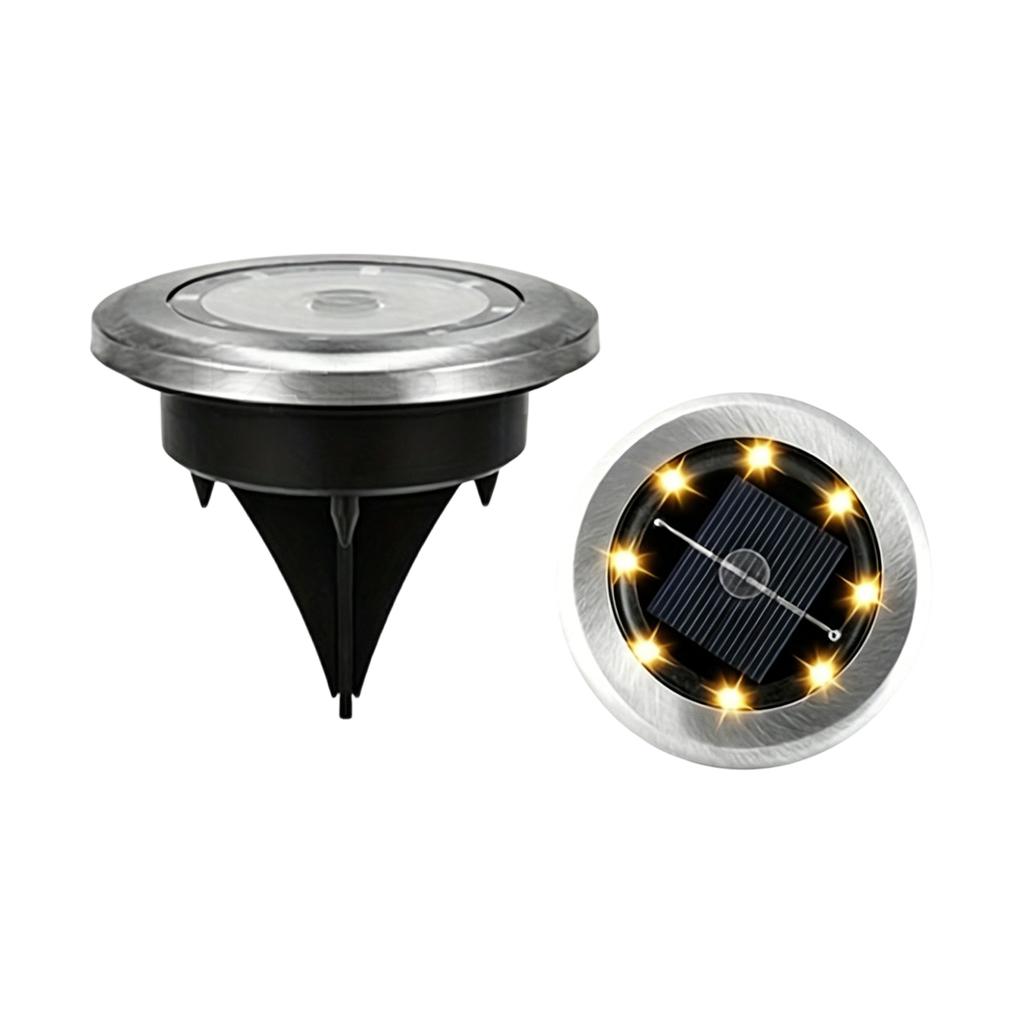 Solar Ground Lights Outdoor Waterproof LED Garden Pathway Lights Solar Powered Lawn Lamps for Yard Patio Walkway Decoration