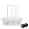 Automatic Bird Bathhouse Bathtub Parrots Shower Box with Multiple Tap Shower Multifunctional Bird Bathtub