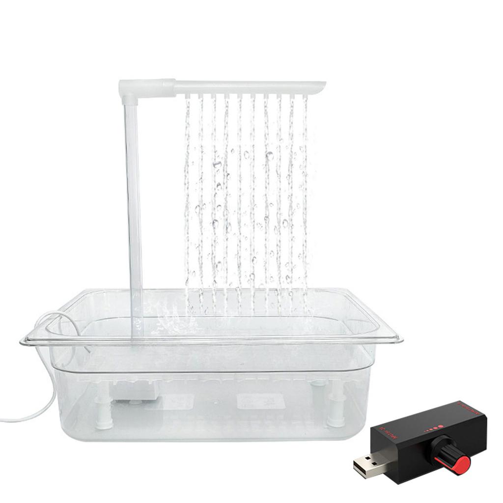Automatic Bird Bathhouse Bathtub Parrots Shower Box with Multiple Tap Shower Multifunctional Bird Bathtub