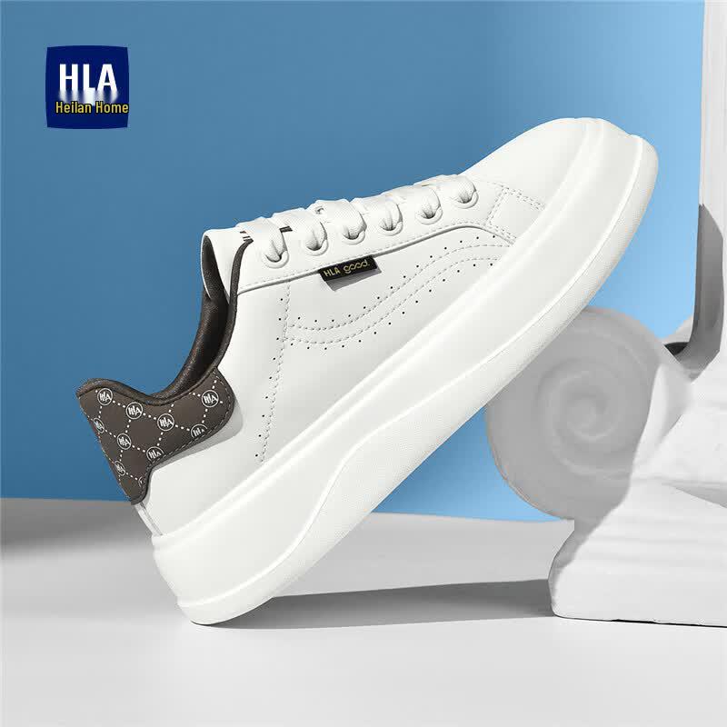 HLA Men s Classic Versatile Casual White Sneakers 42