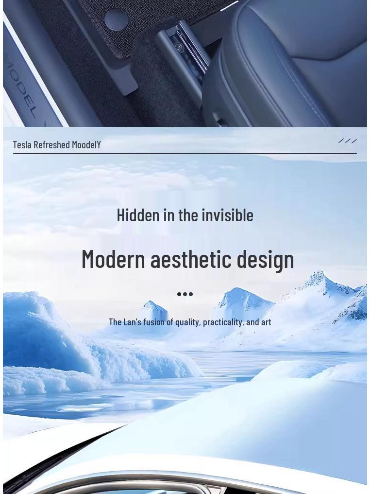 Tesla Model Y/3 Official Style Full Surround TPE Floor Mats