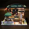 COFFEE TIME  DIY Miniature House Creative Birthday Gift Assembly Model Ornament Black Friday