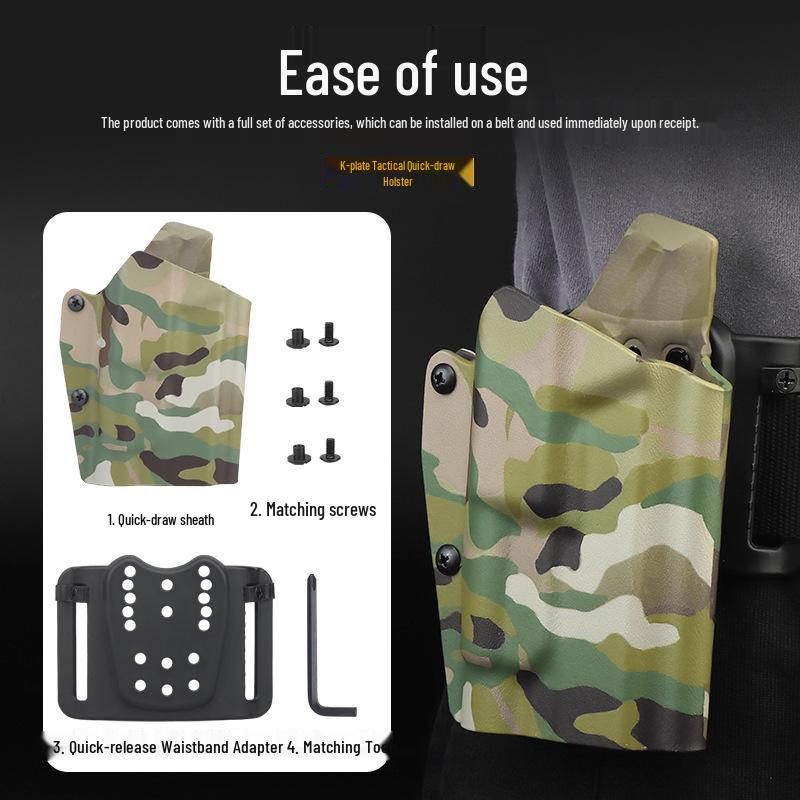 WOSPORT Schnellzieh-Tarnholster für G-TLR Taktisches Licht, Kydex-Material