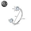 ZS 1 Stück 20G G23 Titanstahl Hufeisen Nasenring Damen Herren Farbiger CZ Kristall Nasenpiercing Ohr Helix Tragus Lippenpiercings