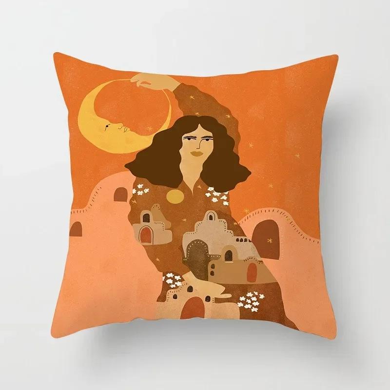 Office Sofa Cushion Cover Matisse Style Camera Record Player Printed Pillow Cover Luxury Home Decor Cushion Cover