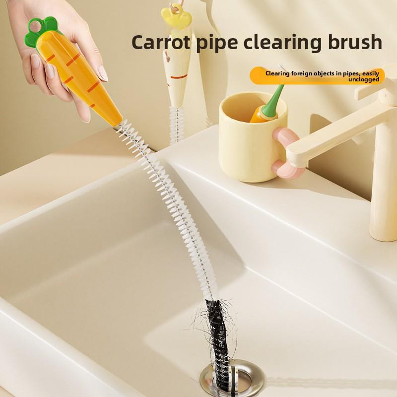 Pipeline Unclogger, Hair Remover for Sewer, Face Basin Cleaning Brush, Water Pipe Cleaning Tool, All-in-one Gadget