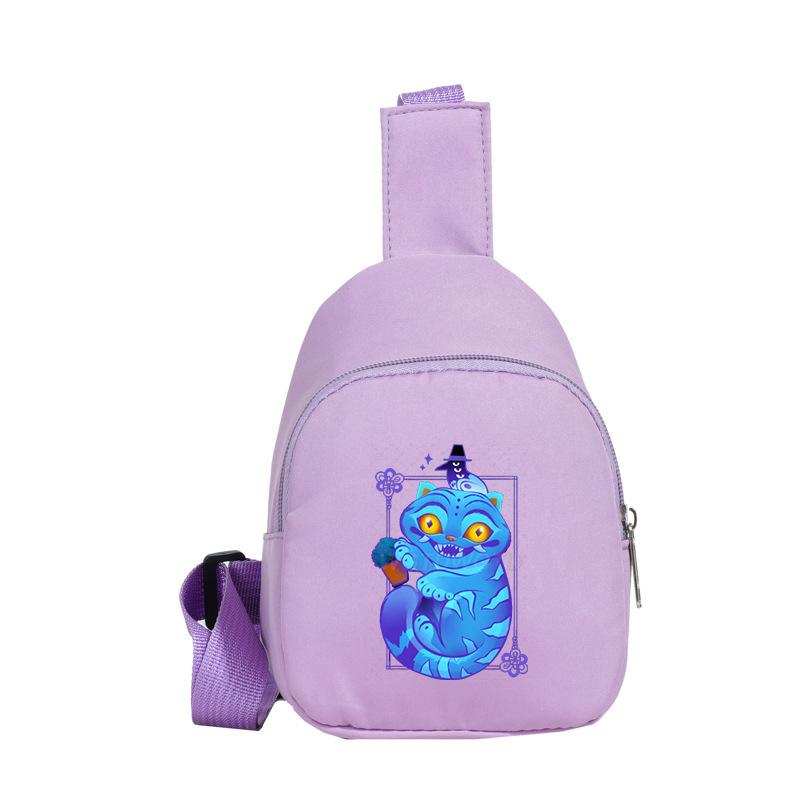 Versatile Messenger Bag Anime Cartoon Cartoon Print Cute Breast Bag Children'S Shoulder Bag