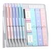 Four Candies Pastel Mechanical Pencil Set - 0.5mm, 0.7mm, 0.9mm (2 Each) - Cute, HB Lead, Eraser Included, Rubber Grip, Pastel Colors, 360 Upgraded