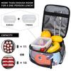 C-Chainsaws Man Anime Insulated Lunch Bag High Capacity Cute Pochita Meal Container Thermal Bag Tote Lunch Box Food Handbags