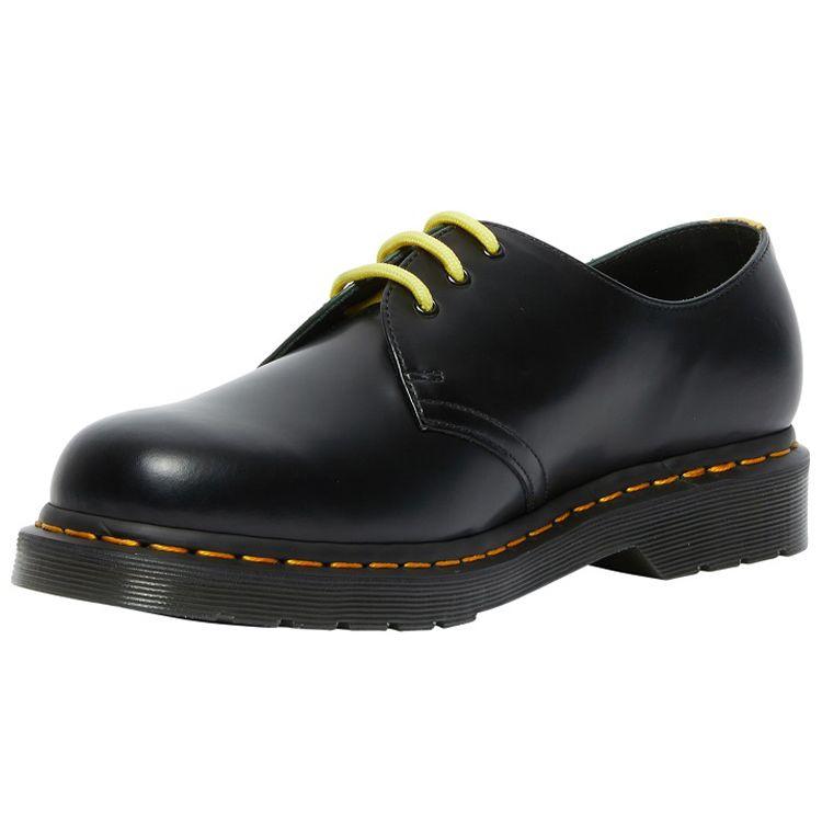 Dr. Martens 1461 Color Block Drei-Loch Schnürschuhe Flach Low-Top Freizeitschuhe Unisex Freizeitschuhe Schwarz Grün 27289001
