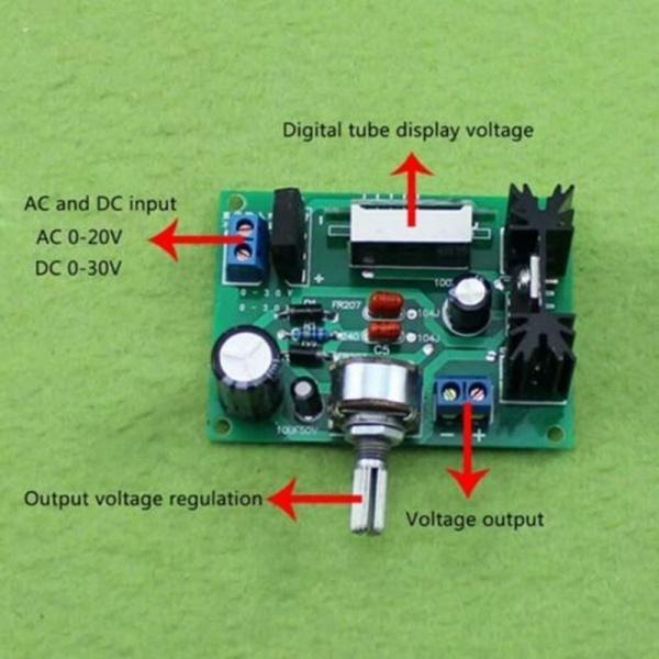 LM317 DC 1.25~28V Régulateur de Tension Réglable Module d'Alimentation Abaisseur