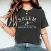Salem Massachusetts Halloween T Shirt Salem Witch T-Shirt Halloween Witchy Shirt Women Graphic Tees Short Sleeve Streetwear Tops