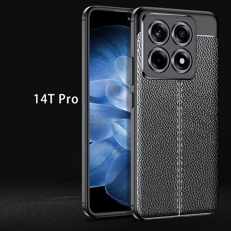 For Xiaomi 14T Pro Case Xiaomi 14T Pro Cover Funda Coque Shockproof Shell TPU Soft Leather Phone Bumper For Xiaomi 14T Pro