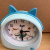 Modern Cartoon Cute Cat Animal Shape Small Watch Children's Study Clock