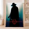 Classic Movie V-V for VendettaS Throw Summer Flannel Throw Blanket Soft Antistatic Washable KidFriendly Couch Bed