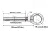 With Ring Eye Screws Silver Ring Expansion Screws  Wire Pipe Clamp