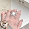 Meier Matte Frosted Wide Band Ring - Women's Fashionable and Versatile Open Ring
